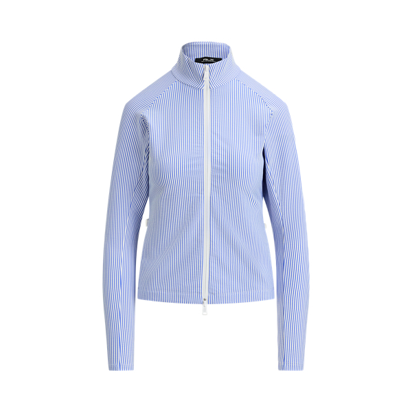 Gå till produkten: Seersucker Mockneck Zip Jacket
