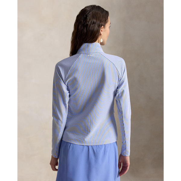 Gå till produkten: Seersucker Mockneck Zip Jacket