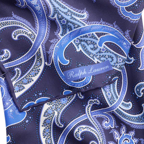 Gå till produkten: Paisley-silke twill halsduke