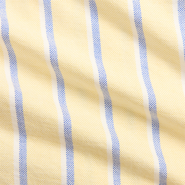 Gå till produkt: Streckad bomull Oxford-knäppshirt och short