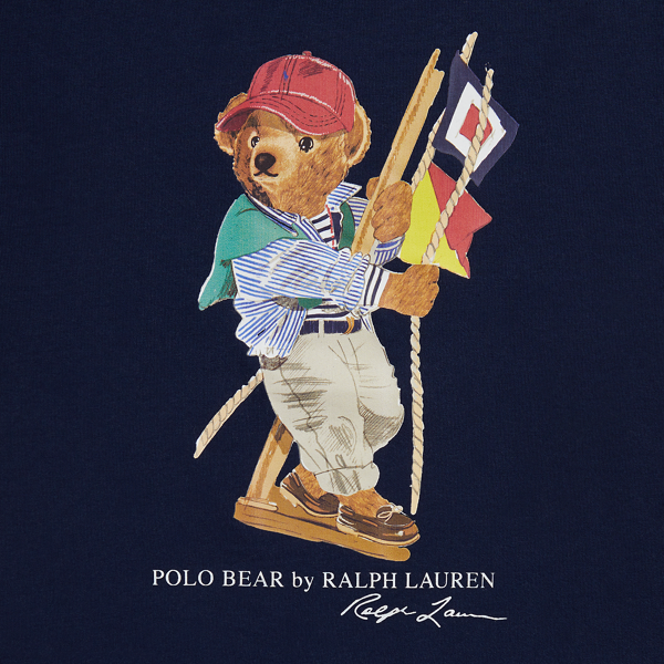 Gå till produkten: Polo Bear bomullsgarnsknäpptröja
