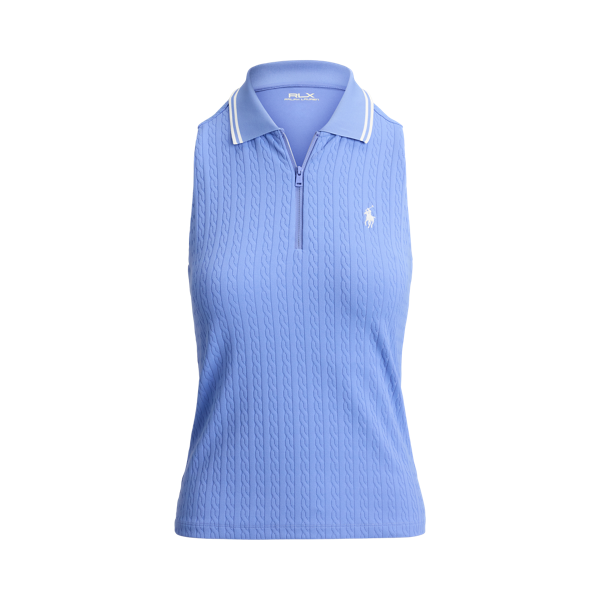 Gå till produkten: Slim Fit, ärmloös racerback-polokoft