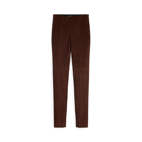 Gå till produkten: Lambskin Suede Super-slim-bukser